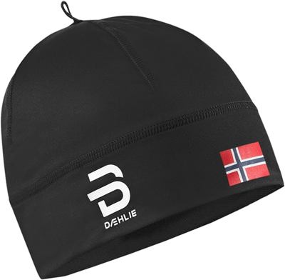 hat with Norwegian flag black