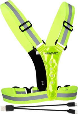 Avento safety vest LED rechargeable