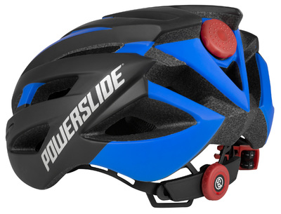 Powerslide Race Attack bicycle/skate helmet black/blue with LED light