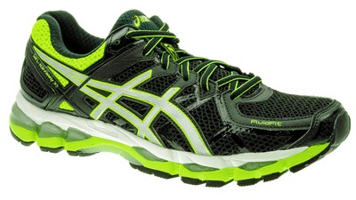 Asics Kayano 21 black/silver/flash-yellow