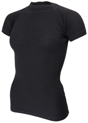 Base Layer Black sleeve crew neck shirt - Woman
