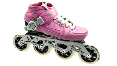 Pursuit Skate Pink/White Skate Kids 84mm