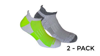 Unisex Ghost Midweight 2-pack socks [Oxford/asphalt white/nightlife]
