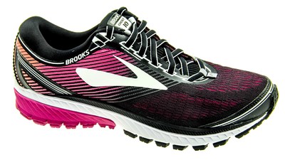 Brooks Ghost 10 black/pink peacock/living coral