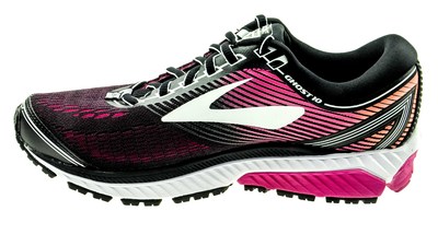 Brooks Ghost 10 black/pink peacock/living coral [WIDE]