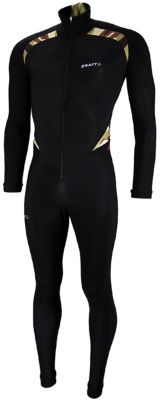 Thermo suit colorblock black camouflage