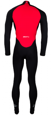 Craft Thermo schaatspak colorblock zwart/rood