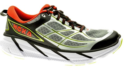 Hoka Clifton 2 grey/orange-flash