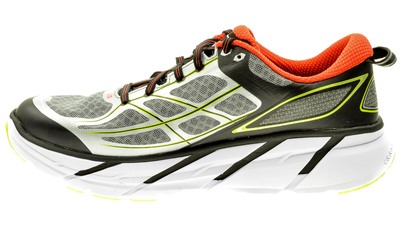 Hoka Clifton 2 grey/orange-flash