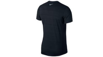 Nike Men's Miler running shirt - black-texture