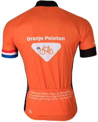 36 Oranje peloton cycling jersey