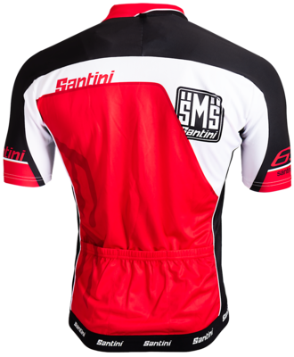 Santini Cycleshirt Red Short Sleeves