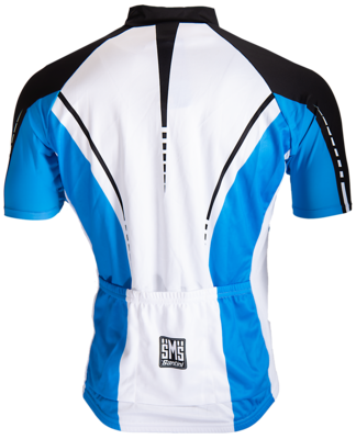 Santini Cycle Shirt Blue And White