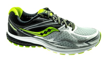 Saucony Ride 9 silver/black/lime
