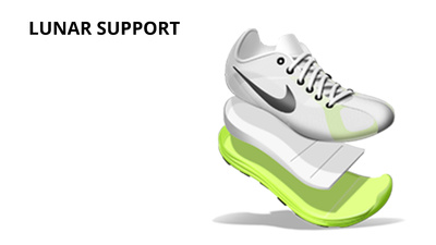 Nike Lunaracer+ pure-platinum/black-ultraviolet/electric-green
