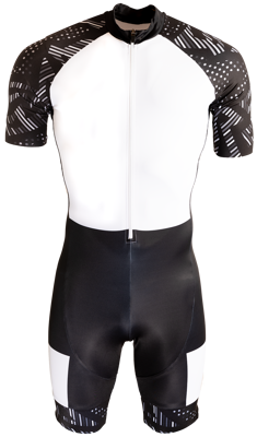 inline skating suit black/white