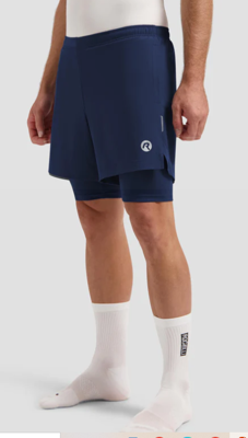 running2 in 1 short essential  men blue