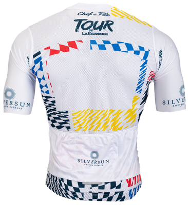  chemise de cyclisme Tour de la Provence rouge/jaune/bleu