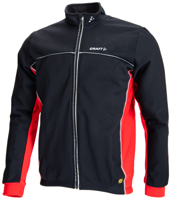 Thermo Jack windstopper black/ rood