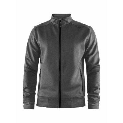 Noble Zip JAcket Men Dark Grey Melange