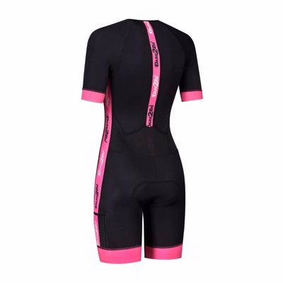 Dare2Tri Woman's Coolmax short sleeve tri-suit Black-pink