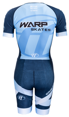 inline skating suit light blue