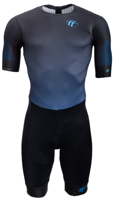 inline skating suit black/blue