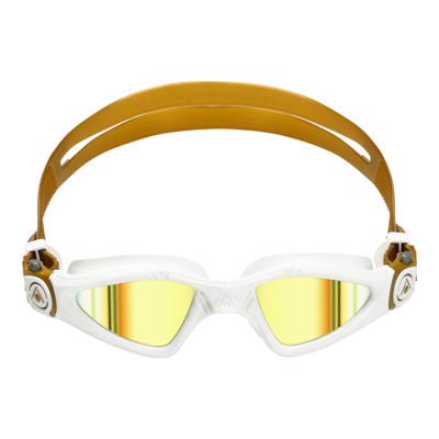 Kayenne Compact/Small fit  White/Gold - Gold titanium mirrored lens
