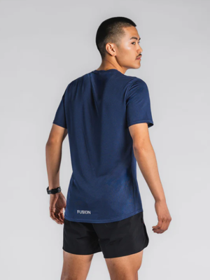 Fusion mens Run t-shirt night blue