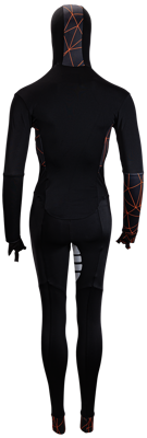 Hunter Speedsuit Lines Lycra Orange