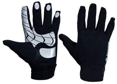 Thermo gloves with silver grip