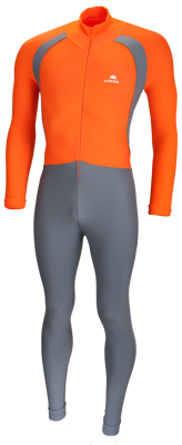 Thermo Marathonanzug orange-grey