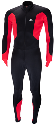 Lycra skate suit black/red