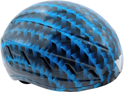 casque de patinage sur glace bleu V-print