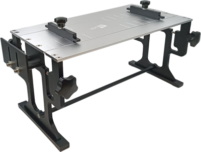 long track grinding table black