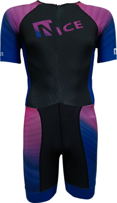 Nice inline skating suit purple/blue