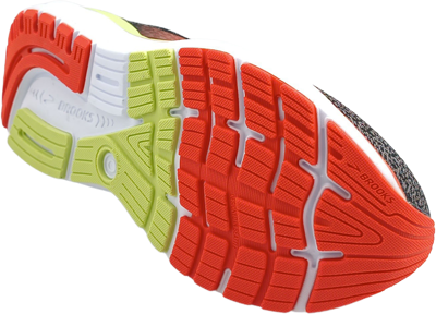 Brooks Ghost 16 black/mandarin red/green