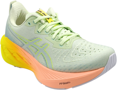 Asics Novablast 4 PARIS cool matcha/safety yellow