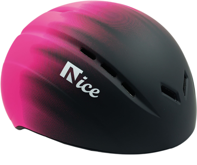 Nice Eislaufhelm schwarz/rosa