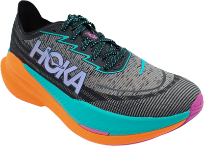 Hoka One One Mach X 2 black / electric aqua