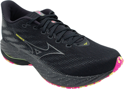 Mizuno Wave Rider 28 black/silver/sunny lime [unisex]