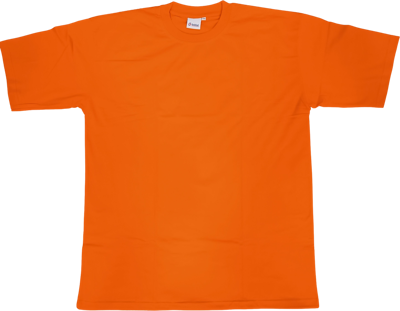 fluor oranje t-shirt