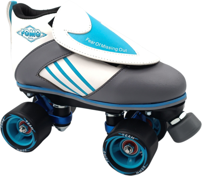 FOMO Team roller skating blue