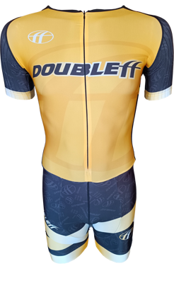 DoubleFF combinaison de roller en ligne jaune