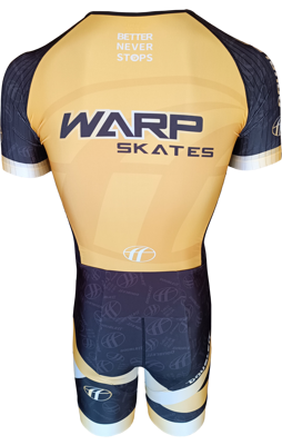 DoubleFF combinaison de roller en ligne jaune