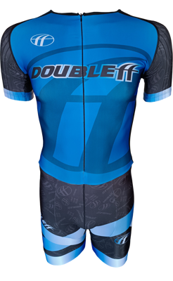 DoubleFF combinaison de patinage en ligne bleu foncé