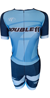 DoubleFF combinaison de patinage en ligne bleu clair