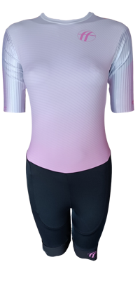 DoubleFF combinaison de patinage en ligne rose clair