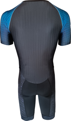 Nice combinaison de roller blue/black + purple dots short-sleeve