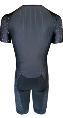 Nice combinaison de roller purple dots short-sleeve